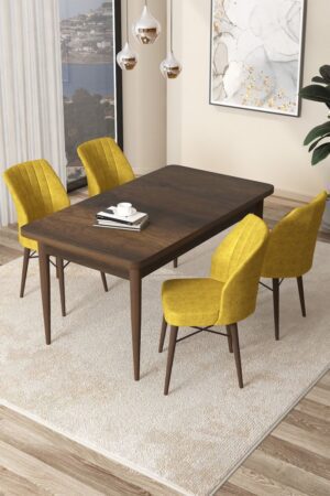 Dining Table & Chairs Set (5 Pieces) Arp - Baroque