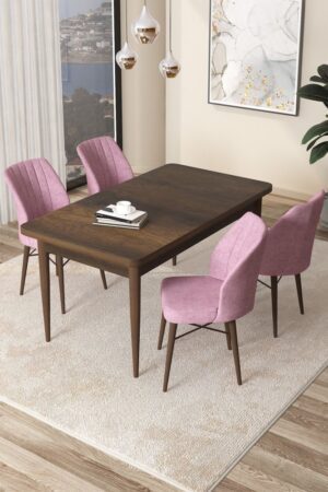 Dining Table & Chairs Set (5 Pieces) Arp - Baroque