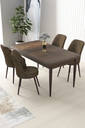 Dining Table & Chairs Set (5 Pieces) Nil - Baroque