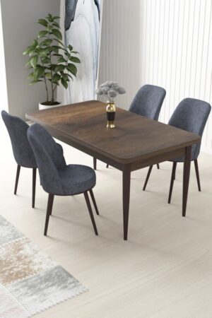 Dining Table & Chairs Set (5 Pieces) Nil - Baroque