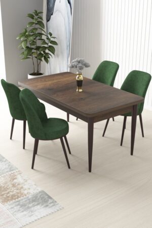 Dining Table & Chairs Set (5 Pieces) Nil - Baroque