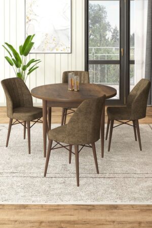 Dining Table & Chairs Set (5 Pieces) Rox - Baroque