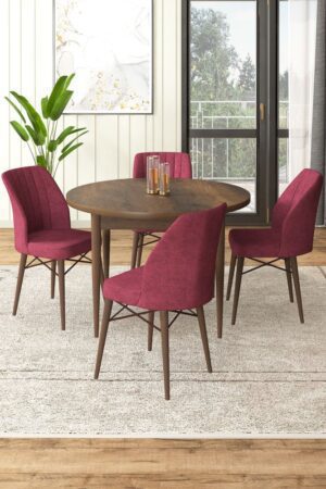Dining Table & Chairs Set (5 Pieces) Rox - Baroque