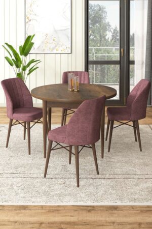 Dining Table & Chairs Set (5 Pieces) Rox - Baroque