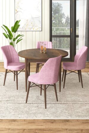 Dining Table & Chairs Set (5 Pieces) Rox - Baroque