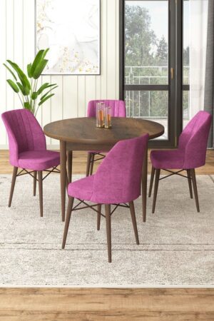 Dining Table & Chairs Set (5 Pieces) Rox - Baroque