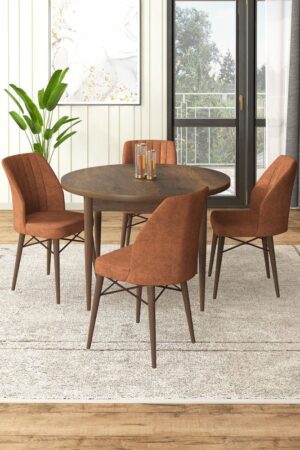Dining Table & Chairs Set (5 Pieces) Rox - Baroque