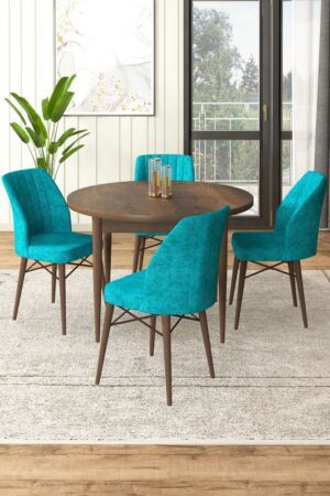 Dining Table & Chairs Set (5 Pieces) Rox - Baroque