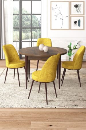 Dining Table & Chairs Set (5 Pieces) Tor - Baroque