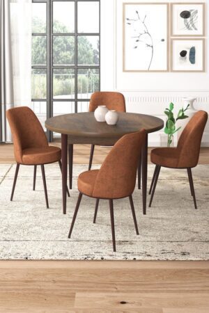 Dining Table & Chairs Set (5 Pieces) Tor - Baroque