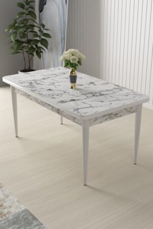 Jedálenský stôl Nil - White Marble