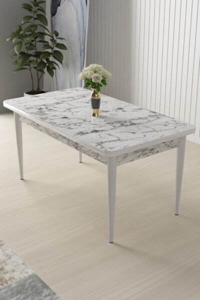 Jedálenský stôl Nil - White Marble
