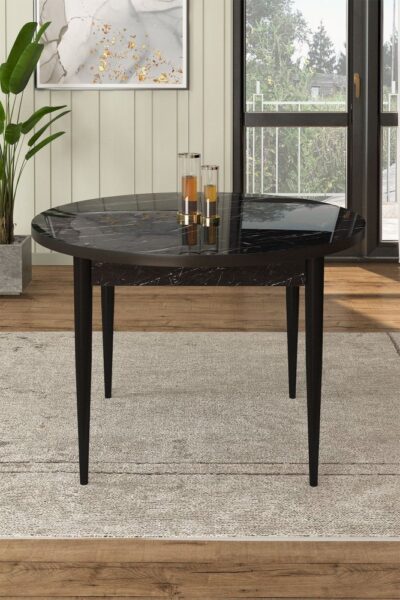 Jedálenský stôl Rox - Black Marble