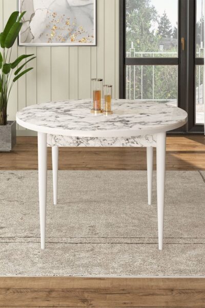 Jedálenský stôl Rox - White Marble