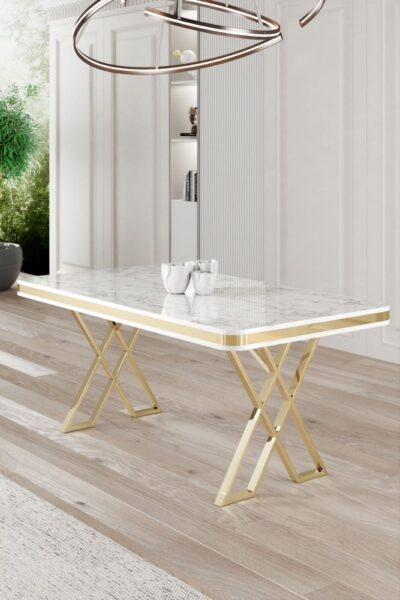 Jedálenský stôl Vals - White Marble