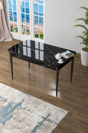 Jedálenský stôl Zen - Black Marble