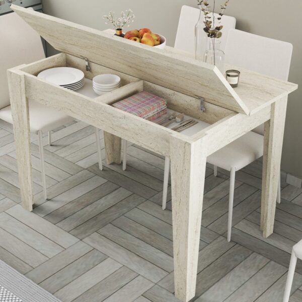 Kuchynský stôl Kiev - Travertine – Obrázok 4