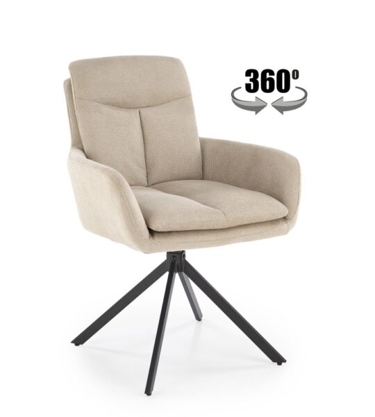 Otočné jedálenské kreslo K536 Halmar – Obrázok 2