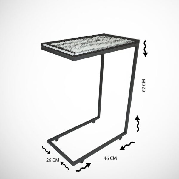Príručný stolík / Odkladací stolík Callen - Glass – Obrázok 3