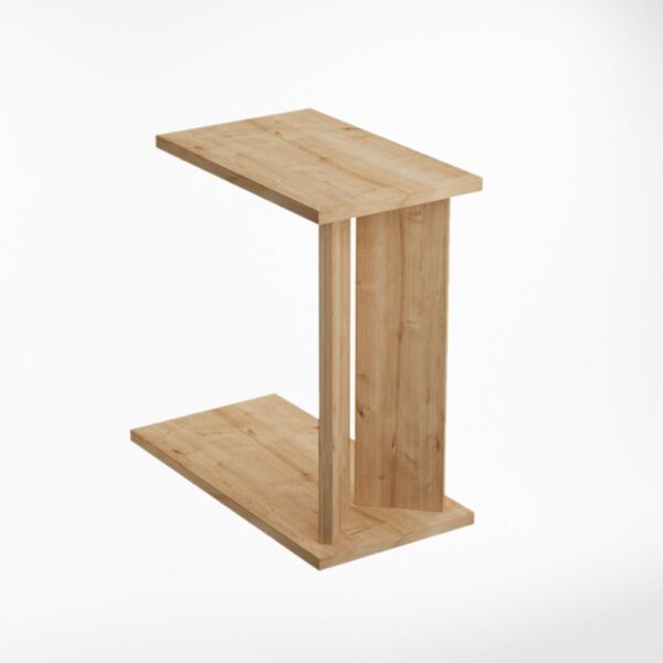 Príručný stolík / Odkladací stolík Lun - Sapphire Oak – Obrázok 2