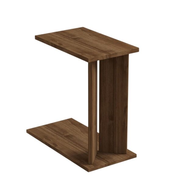 Príručný stolík / Odkladací stolík Lun - Walnut – Obrázok 2