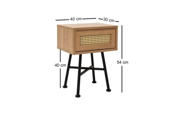 Príručný stolík / Odkladací stolík Nala 54 - Natural – Obrázok 3