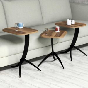 Sada odkladacích stolíkov (3 kusy) Pion - Walnut