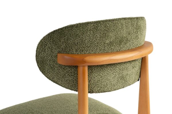Súprava stoličiek (2 kusy) Lionte - Green, Dark Oak – Obrázok 3