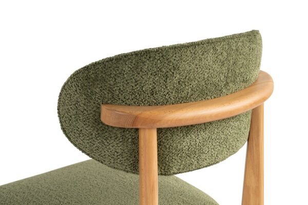 Súprava stoličiek (2 kusy) Lionte - Green, Light Oak – Obrázok 3