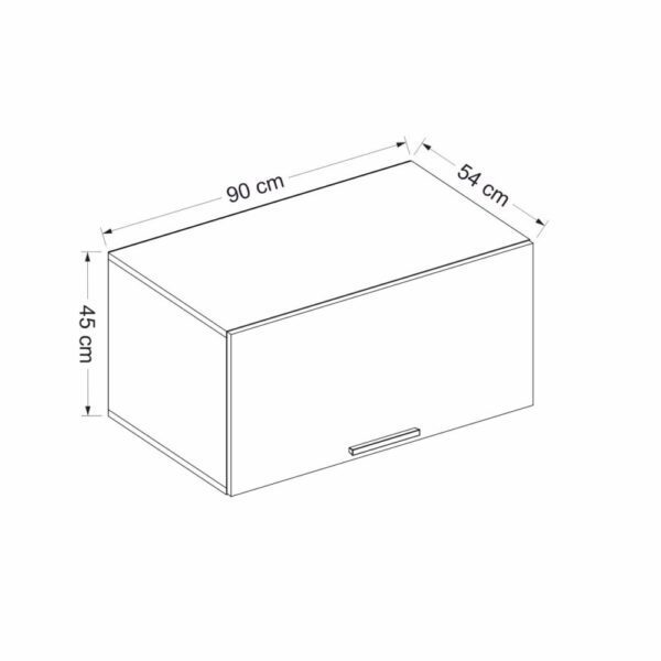 Wall Cabinet Kale 90 - White – Obrázok 3
