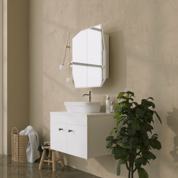 Kúpeľňová skrinka Quartz Cabinet - White – Obrázok 4