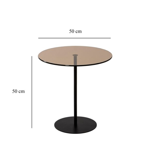 Príručný stolík / Odkladací stolík Chill-Out - Black, Bronze – Obrázok 4