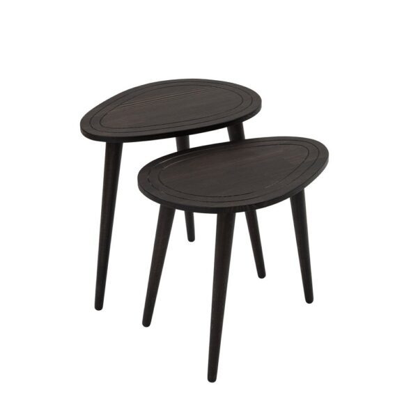 Sada odkladacích stolíkov (2 kusy) Sweet Set - Anthracite – Obrázok 2