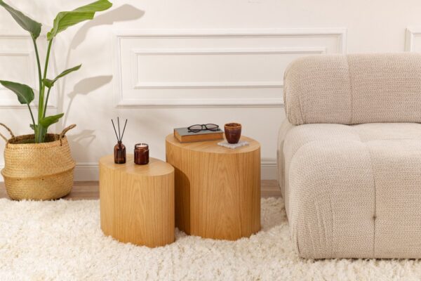 Súprava príručných stolíkov Elipse Set - Oak