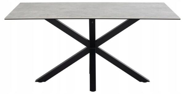 Jedálenský stôl Heaven 160 cm sivý/čierny