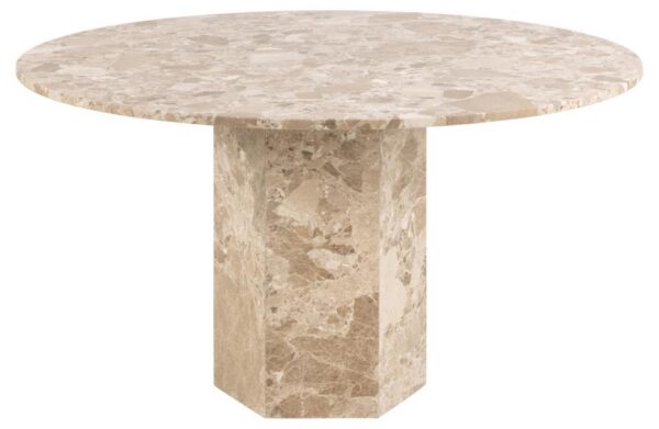 Jedálenský stôl Naxos 130 cm mramor Latte