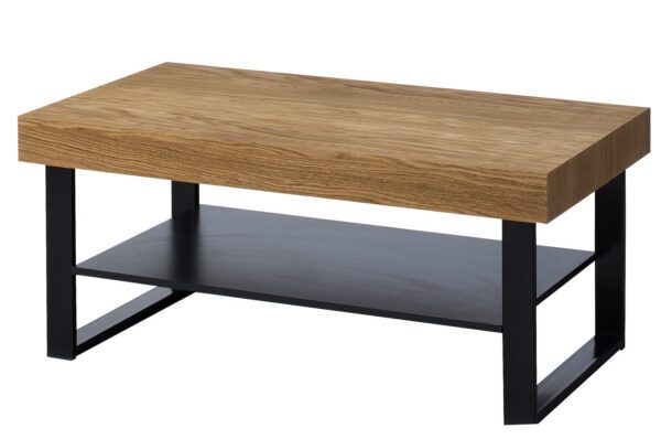 Konferenčný stolík Mozaika 41 110 cm z masívu dub medový/čierny