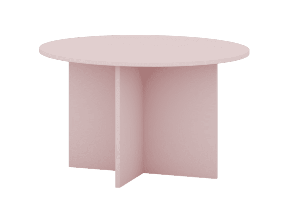 Konferenčný stolík Phoebe 01 84 cm ružový