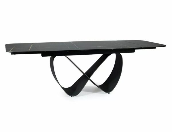 Rozkladací jedálenský stôl Infinity 160/240 cm čierny mat