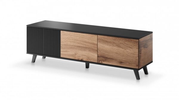 TV stolík Rakom 150 cm dub votan/čierny