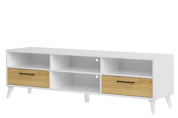 Televízny stolík Barris 25 160 cm orech americký/biely