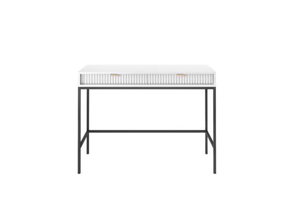 Toaletný stolík Nova 104 cm biely/čierny