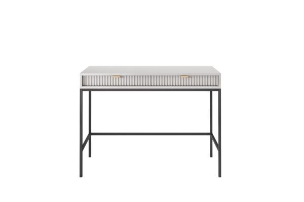 Toaletný stolík Nova 104 cm sivý/čierny