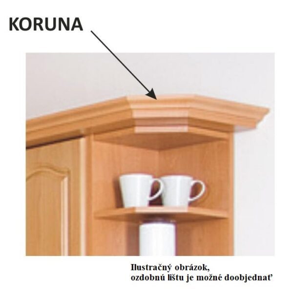 Horná skrinka LORA MDF NEW KLASIK W60 / 735 Tempo Kondela – Obrázok 3