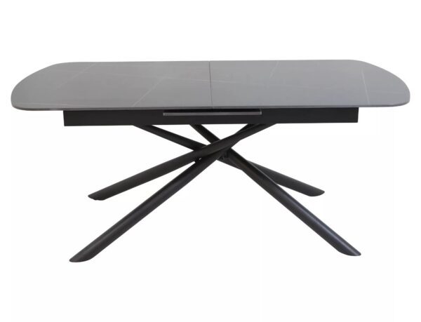 Jedálenský rozkladací stôl Vector 160/200 cm keramika čierny