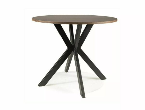 Jedálenský stôl Talia II 90 cm orech/čierny