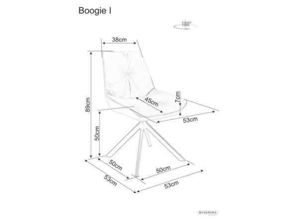 Otočné kreslo BOOGIE I Signal – Obrázok 4