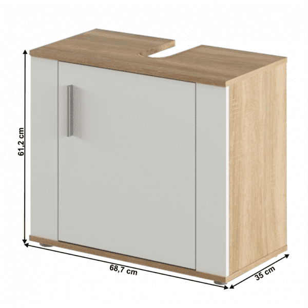 Skříňka pod umyvadlo LESSY NEW 02 Tempo Kondela – Obrázok 3