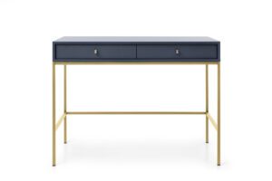 Toaletný stolík Mono II 104 cm modrý/zlatý
