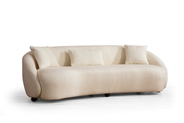 Trojmiestna pohovka Napoli 230 cm boucle krémová